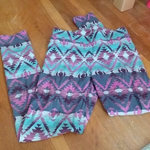 High-Rise Aztec Print Leggings